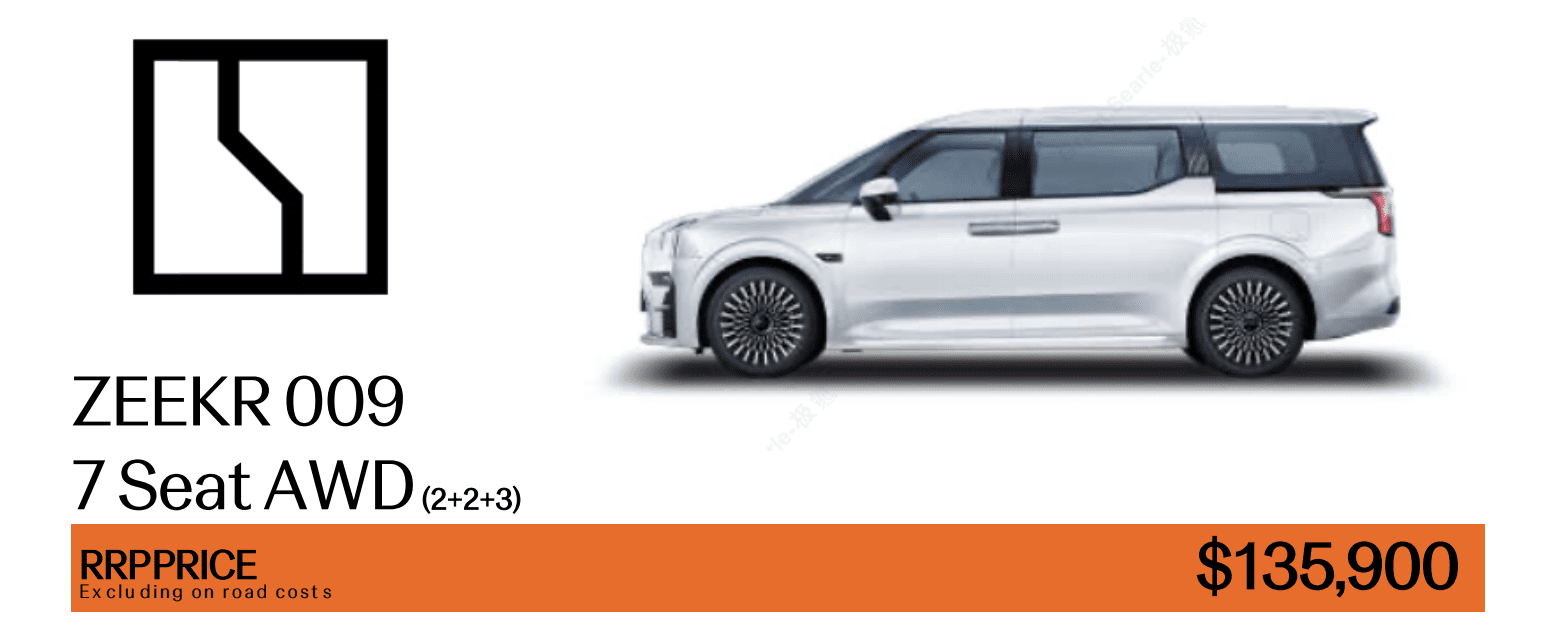 Zeekr 009 specs (7-seater)